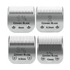 4 Pack Professional Detachable Replacement Blades set,Size（1-1/2+#2+3-1/2+3-3/4）Cut Length 4mm to