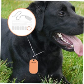 Operitacx DIY Pet Id Set 7 Pack Sublimation Blank Dog Tags Metal Pendant for Keychains Necklaces Pet Decor Car