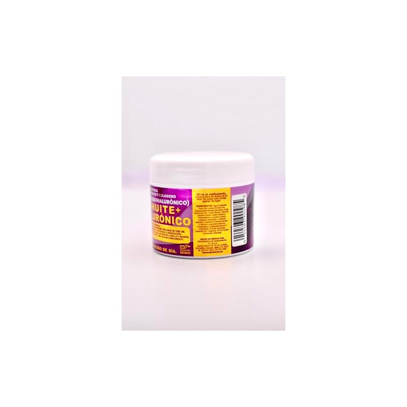 Tepezcohuite con Ácido Hialurónico, Crema Facial y Corporal, 120g, Fórmula