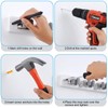 White Broom Holder Wall Mount - Heavy Duty Wood Mop