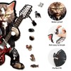 CadeauJoie Rock Cat Wooden Puzzle for Adults, Wooden Puzzle for