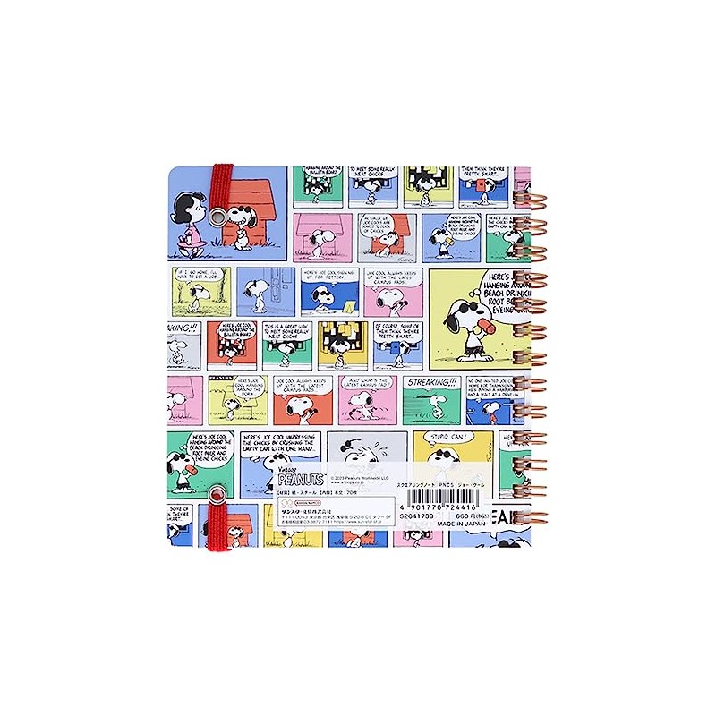 Sunstar Stationery COMICAL SCENES S2641739 Snoopy Notebook Ring Joe Cool