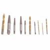 Left Handed Drill Bits for Metal, 10PCS Screw Extractor and
