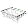 Dish Drying Rack Expandable Dishes Drainer Over The Sink Adjustable