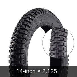 Bike tyre 12/14/16/18/20/22/24/26 X2.125 Bicycle Tyres for Kit Bike BMX Bike Folding Bike Road Bike Mountain Bike (14x2.125)