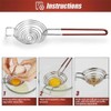 Pack of 2 Egg Separators, Egg Yolk Separator, 304 Stainless