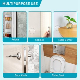 24X Door Stoppers Wall Protector, 2Inch Clear Door Knob Wall Protector for Walls Protects Wall