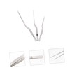 Mikinona 3pcs Stainless Steel Fish Bone Tweezers Kitchen Tweezers for