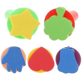 EXCEART 5 Pcs Kids Painting Sponge Sponge Cute Foam Sponge for Early Learning and Crafts for Toddlers