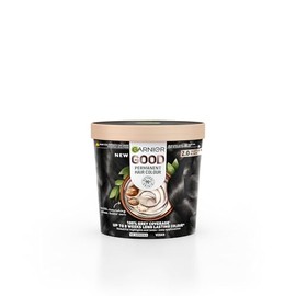 Garnier GOOD Permanent Vibrant Hair Colour Dye Kit, 2.0 Truffle Soft Black