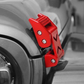 STANVEE Hood Latches Kit Aluminum Hood Locks for 2007-2018 Jeep Wrangler JK JKU and 2007-2024 Jeep Wrangler JL JLU Gladiator JT