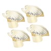 4Pcs Candle Snuffer Candle Extinguisher Metal Shell Pattern Automatic Candle