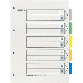 キングジム(Kingjim) カラーインデックス A4タテ 10クミ 907-4