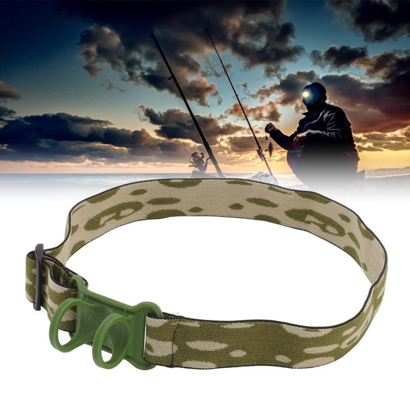 Headlamp Band, Elastic Headlamp Band, Adjustable Headband Replacement with Holder