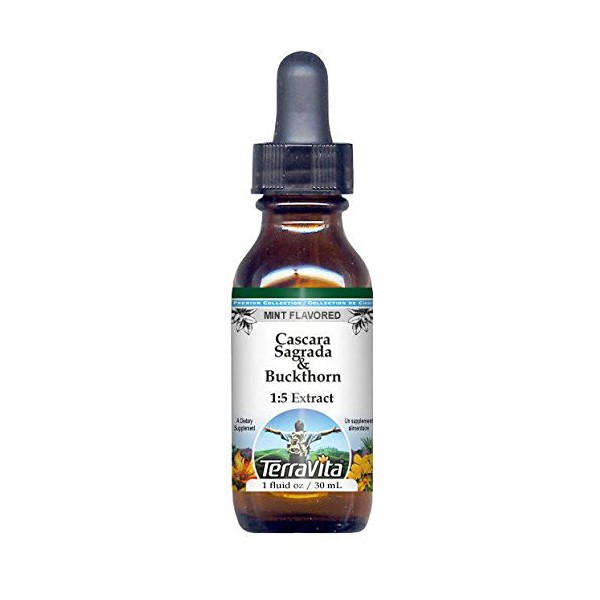 Cascara Sagrada & Buckthorn Glycerite Liquid Extract (1:5) - Mint