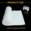 BACLAUGH 1"x24"x48",2400F Ceramic Fiber Fireproof Insulation Blanket, Applicable to Furnace,