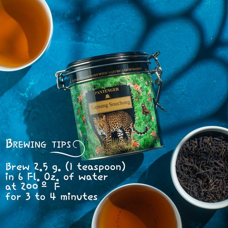 Pantenger Lapsang Souchong Loose Leaf Tea. 3 Ounces - 40