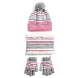 TRIWONDER Kids' Neck Warmer, Hood, Cold Protection, Balaclava, Fleece Face Mask, Helmet, Face Cover, Skiing, Snowboarding, Fishing, Mask, Windproof, Eye Cap for Boys and Girls, 06 pink