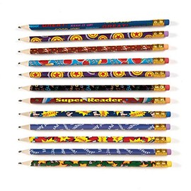 Bargain Gateway - Teacher Praise Reward School Pencils - Pack of 12