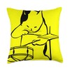 S&P Creative Labs The Smooth Drum Cat Throw Pillow, 18x18,