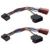 YINETTECH 2 Pieces Car Radio ISO Adapter 20-Pin to ISO