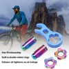 RISK 7pcs Titanium Alloy Bicycle Presta Valve Cap Strong Hardness