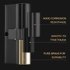 Bwintech 100mm (45/55) Black Cylinder Lock with European Cylinder Lock