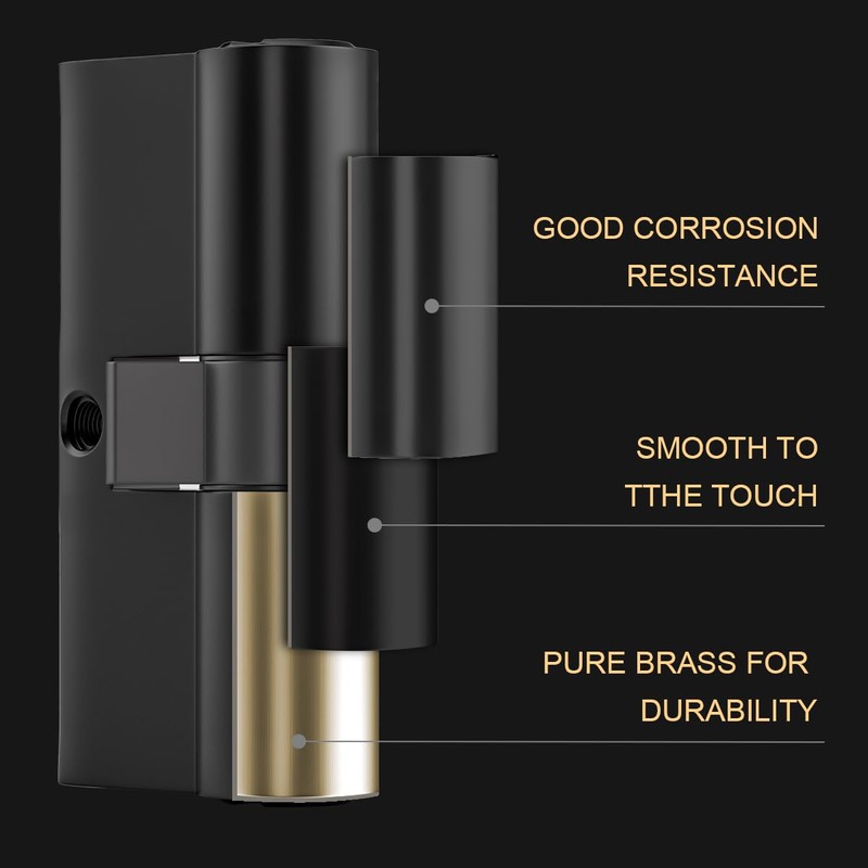 Bwintech 100mm (45/55) Black Cylinder Lock with European Cylinder Lock