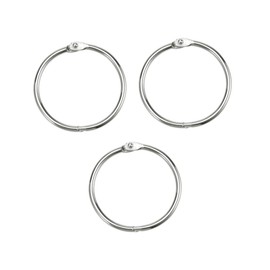 COHEALI 100pcs Loose-Leaf Connective Binding Hoops for Albums and Craft Projects Inner Diameter for Jewelry and Key Organization