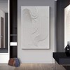 NANKAI Art Hand-Painted Thick Texture White Texture Oil Painting Modern