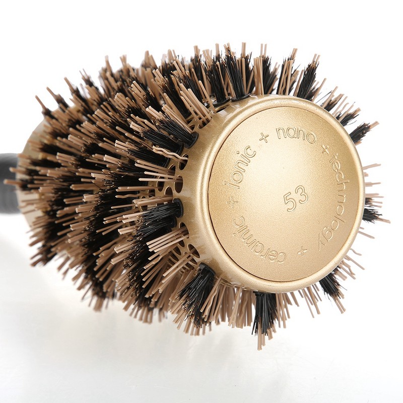 Professional Anti static Round Hair Comb Salon Styling Brush Twill