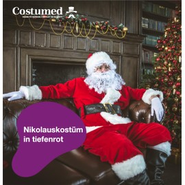 6 in 1 Set Santa Costume & Santa Costume - Santa Costume - for Christmas - Costume for Santa Claus - Santa Claus - Men & Adults