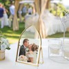 JUXYES 4x6 Inch Tabletop Double Glass Frame for Pressed Flowers,