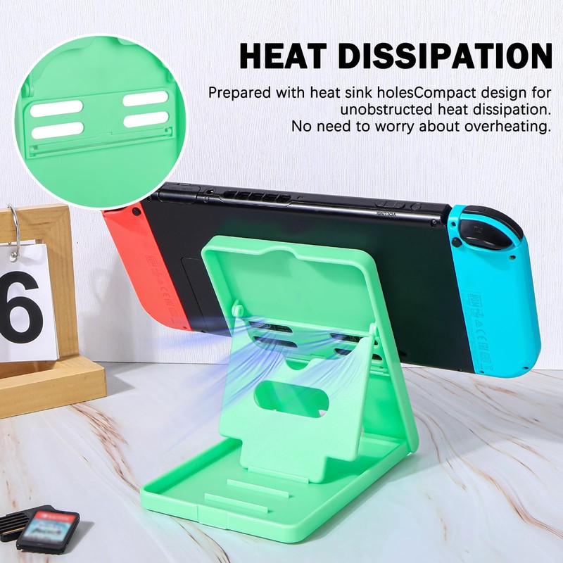 DLseego Stand Compatible with Switch/Switch OLED/Switch Lite,Foldable Switch Stand Compact