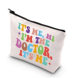 Doctor Makeup Bag Dentist Doctor Gift It’s Me,Hi I’m The Doctor It’s Me Gift for Female Doctor (Doctor CA)