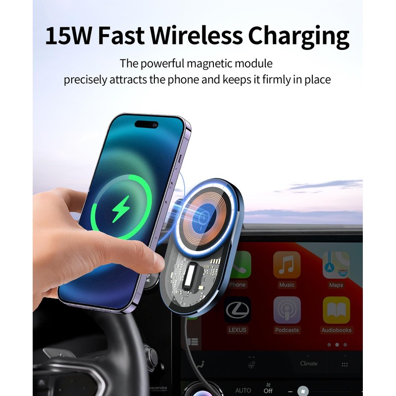 Masergogo Wireless Charging car Phone Holder for Lexus NX/NX Hybrid