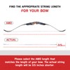 ELONG OUTDOOR Archery Recurve Bow String for Recurve Long Bows,