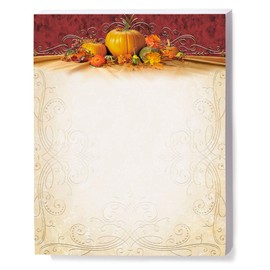 Paperdirect Thanksgiving Cucurbit Fall Autumn Theme Paper Stationery, Border Paper, Letterhead 8.5 x 11, 100 sheets, Elegant Premium Writing Paper, Decorative Printer Paper