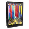 Medal Hanger Display Case, Dust-Proof 22"x15" Wall Mount medal holder