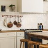 ROTHLEY Stainless Steel Pot and Pan Hanger: 23.7 Inch Wall