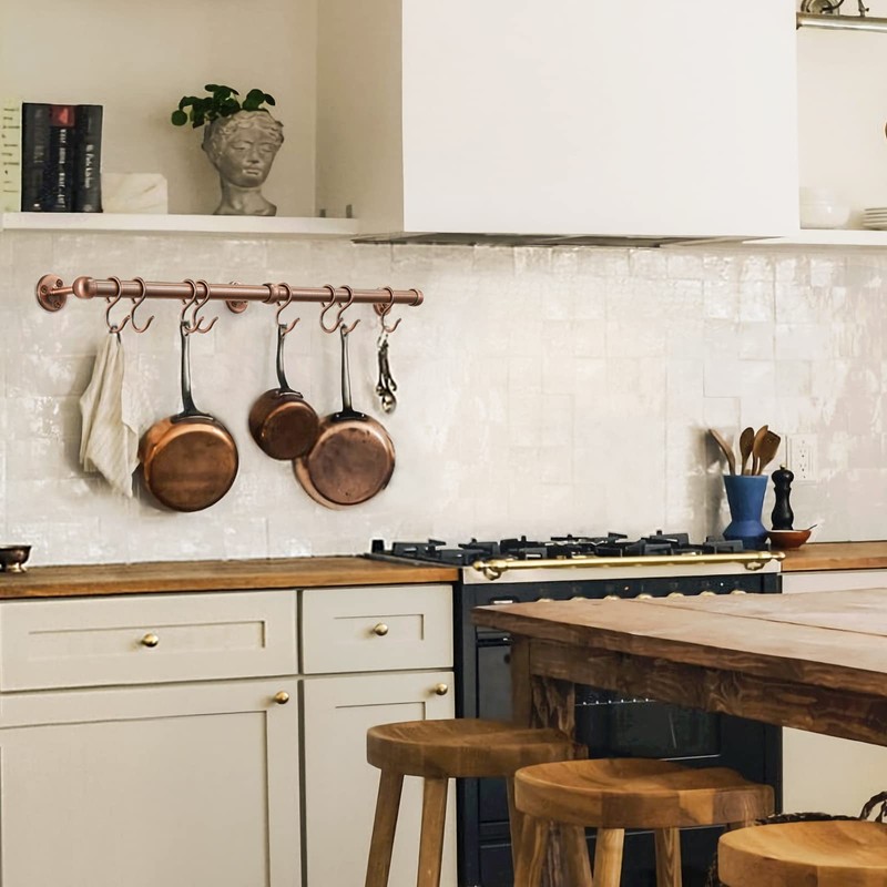 ROTHLEY Stainless Steel Pot and Pan Hanger: 23.7 Inch Wall
