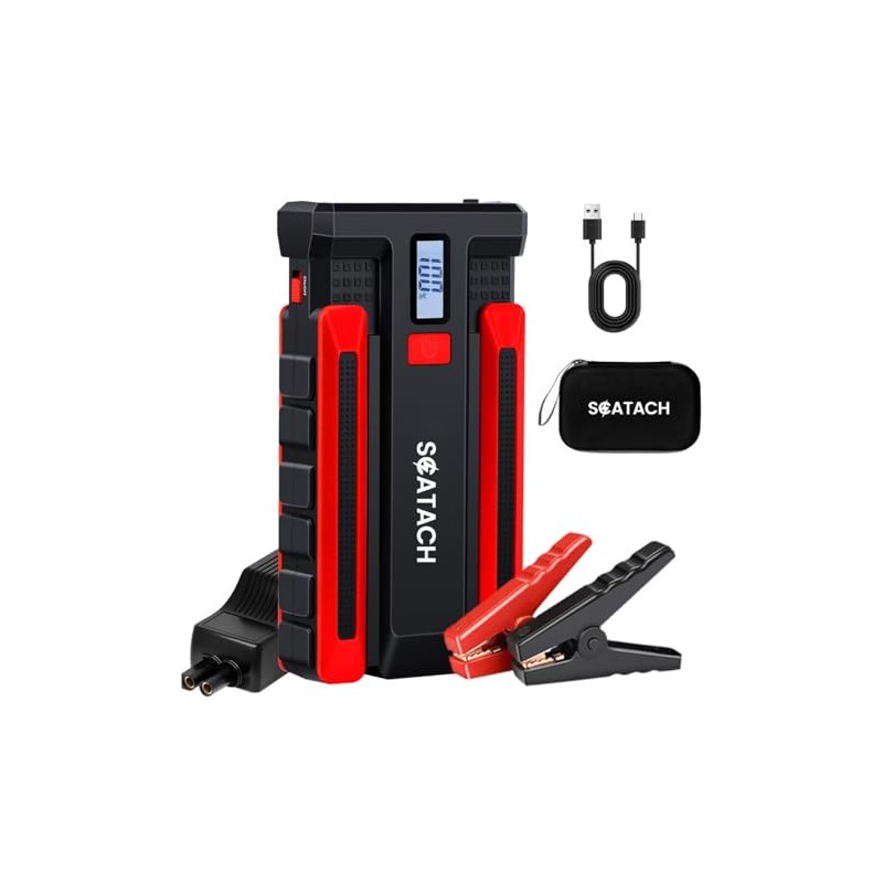 Scatach Jump Starter 5000A, 12V Car Battery Jump Starter Battery