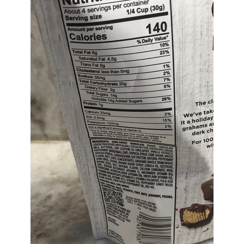 Target Fannie May Peppermint Snack Mix. Marshmallows Coated In Dark