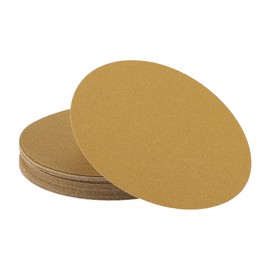 A ABSOPRO Sanding Discs 9 Inch 80 Grit Round Hook and Loop Sandpaper Kraft Paper Yellow 25 Pcs