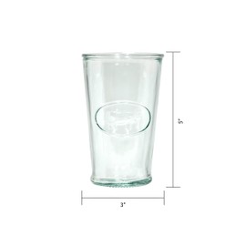 Amici Home Milk, Z7AI4474S4R, Juice De Fruit Italian DOF Glass, Set of 4, 11 oz, Clear