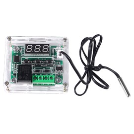 ACEIRMC XH-W1209 Thermostat Temperature Sensor Switch -50~110℃ Digital LED DC 12V Temperature Control Temperature Controller Board with Waterproof Sensor Probe with Case 2 Sets