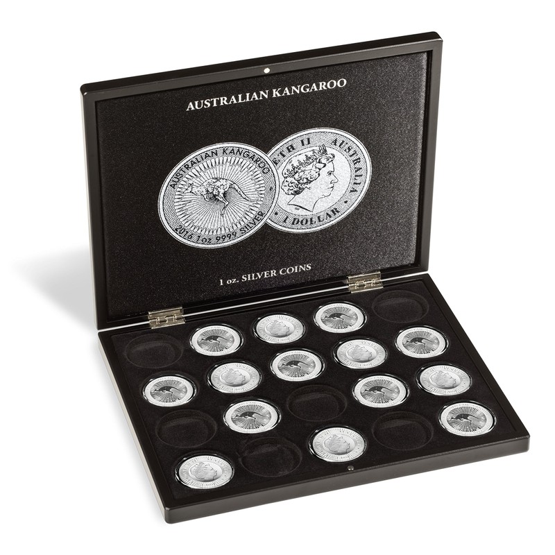 Presentation case for 20 Australian Kangaroo silver coins (1 oz.)