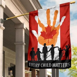 Every Child Matters Canada Flag Child Matter Movement Merchandise - Color: Garden Flag (12 x 18 inch)