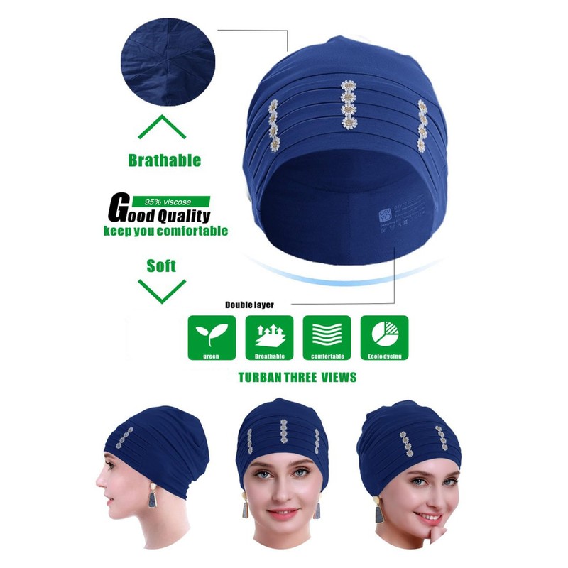 osvyo Flower Chemo Headwear Turban for Women - Headcovering Beanie