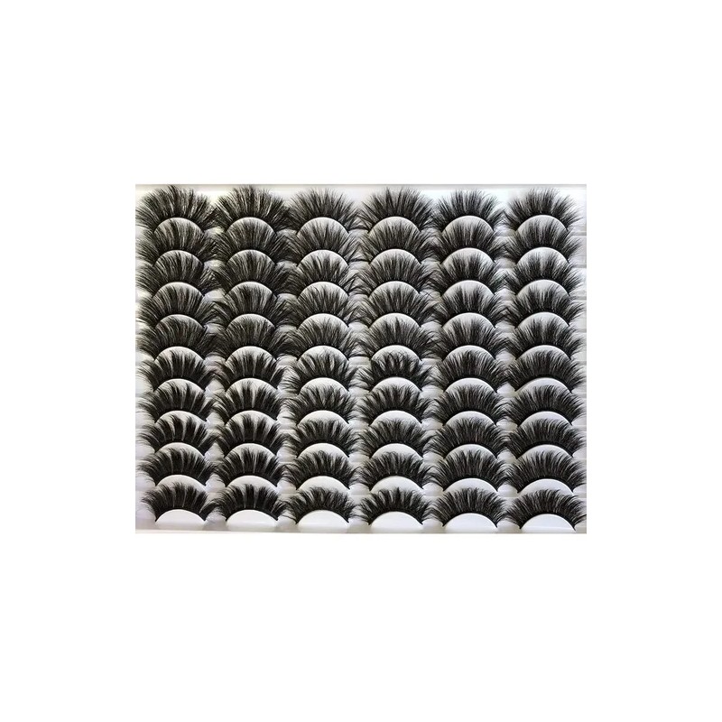 30 Pestañas Postizas 3d Magnéticas Negro 6 Estilos 10-20mm